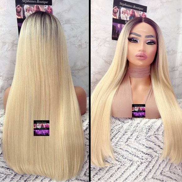 Human Hair Blended Lace Front Wig